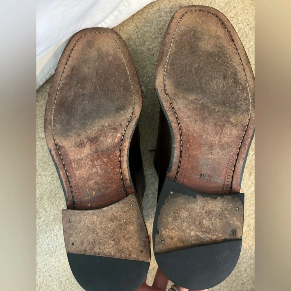 Mezlan Made in Spain Handcrafted Dark Brown Men’s Dress Shoes 9.5 M or 9-1/2 M - Picture 14 of 15